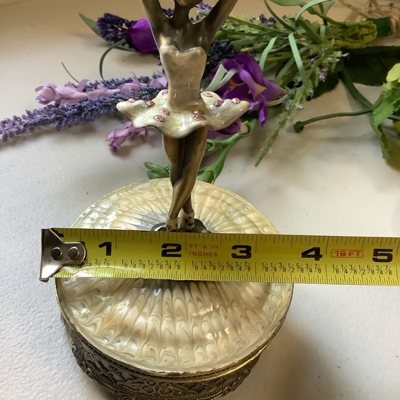 Vintage Bronze Gilded Ormolu Ballerina Music Box - Picture 13 of 14